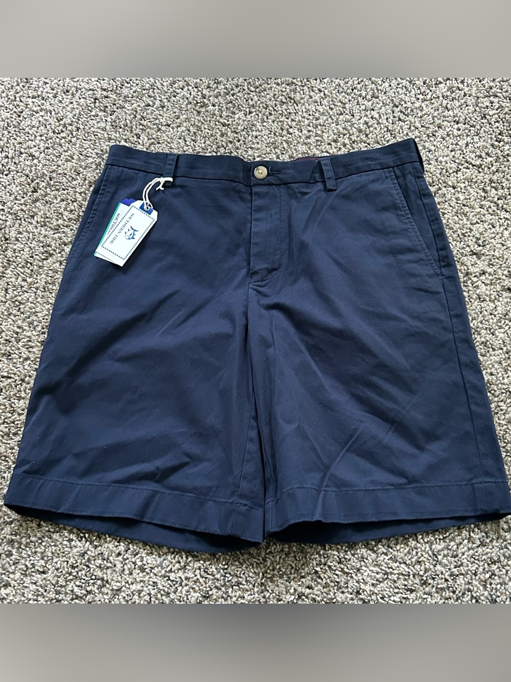 Southern Tide Channel Marker Shorts Men's Size 32 True Navy Blue 9" Inseam
